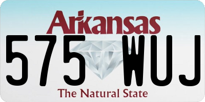 AR license plate 575WUJ