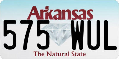 AR license plate 575WUL