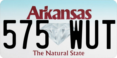 AR license plate 575WUT