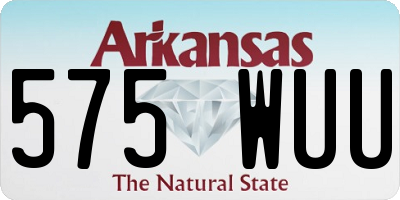 AR license plate 575WUU