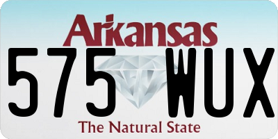 AR license plate 575WUX