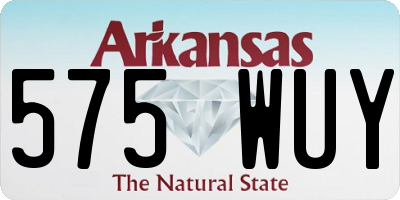 AR license plate 575WUY