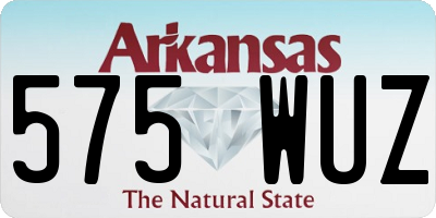 AR license plate 575WUZ