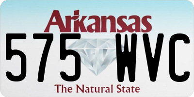 AR license plate 575WVC