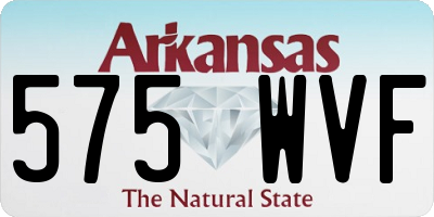 AR license plate 575WVF