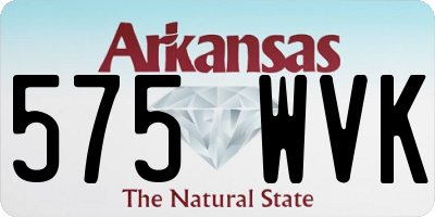 AR license plate 575WVK