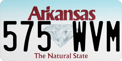 AR license plate 575WVM