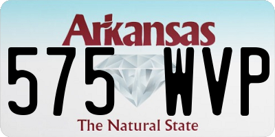 AR license plate 575WVP