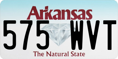 AR license plate 575WVT