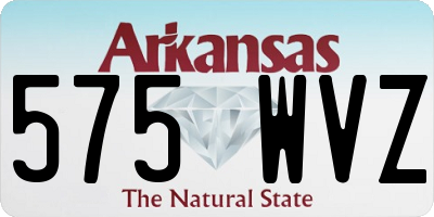 AR license plate 575WVZ