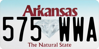 AR license plate 575WWA