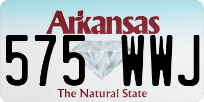 AR license plate 575WWJ