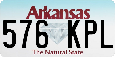 AR license plate 576KPL