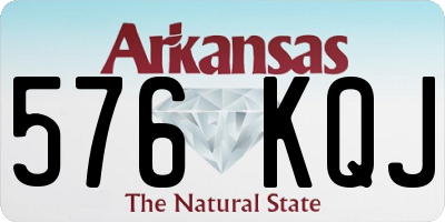 AR license plate 576KQJ