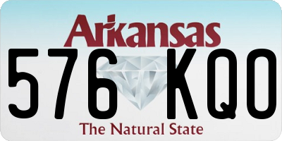 AR license plate 576KQO