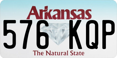 AR license plate 576KQP