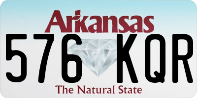 AR license plate 576KQR