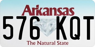 AR license plate 576KQT