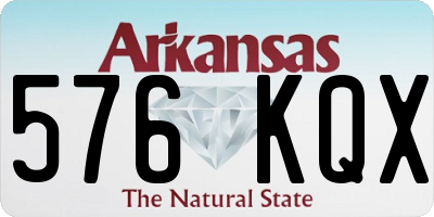 AR license plate 576KQX
