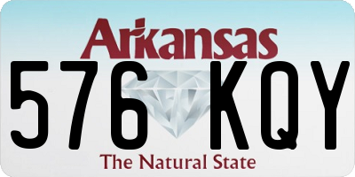 AR license plate 576KQY