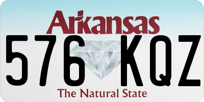 AR license plate 576KQZ