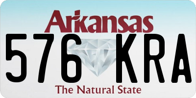 AR license plate 576KRA