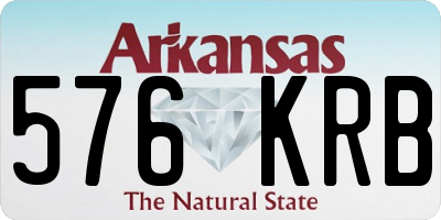 AR license plate 576KRB
