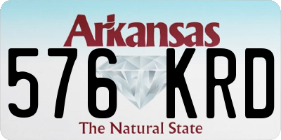 AR license plate 576KRD