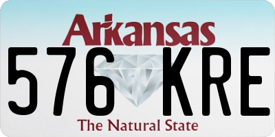 AR license plate 576KRE