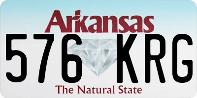 AR license plate 576KRG