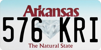 AR license plate 576KRI