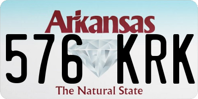 AR license plate 576KRK
