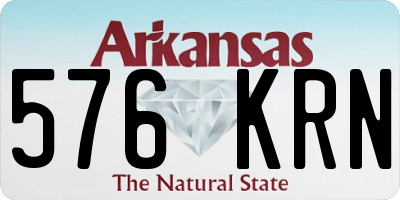 AR license plate 576KRN
