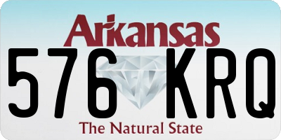 AR license plate 576KRQ