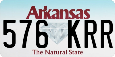 AR license plate 576KRR