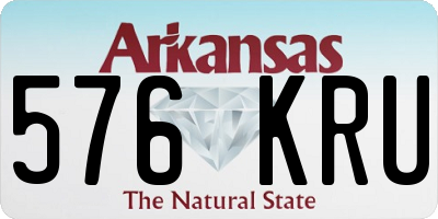 AR license plate 576KRU