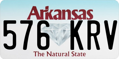 AR license plate 576KRV