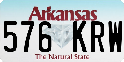 AR license plate 576KRW
