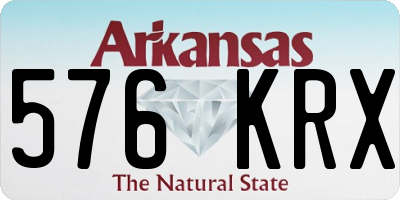 AR license plate 576KRX