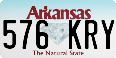 AR license plate 576KRY