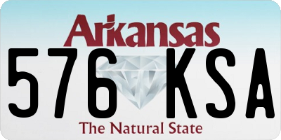 AR license plate 576KSA