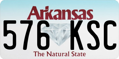 AR license plate 576KSC