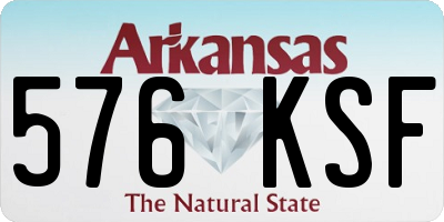 AR license plate 576KSF