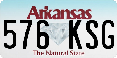AR license plate 576KSG