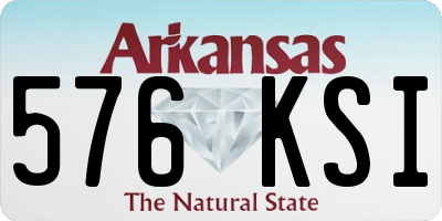 AR license plate 576KSI