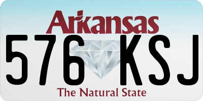 AR license plate 576KSJ