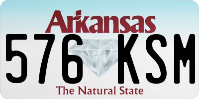 AR license plate 576KSM