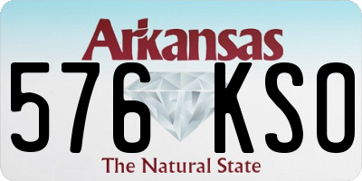 AR license plate 576KSO