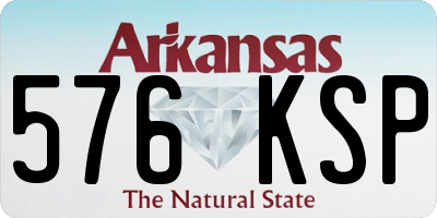 AR license plate 576KSP