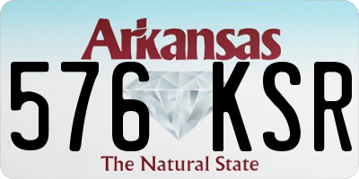 AR license plate 576KSR
